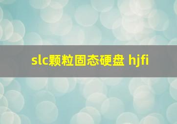 slc颗粒固态硬盘 hjfi